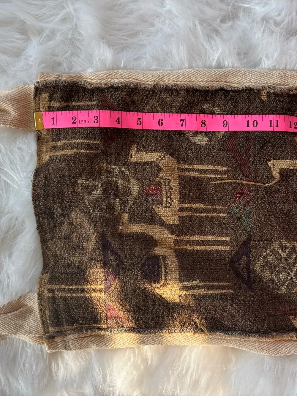 UNIQUE Camel tapestry bag BOHO tote
